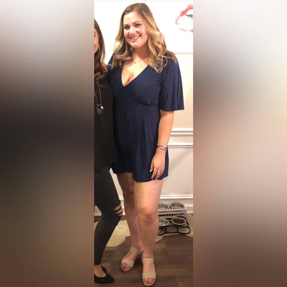 ASOS Dark Blue Romper Size 16